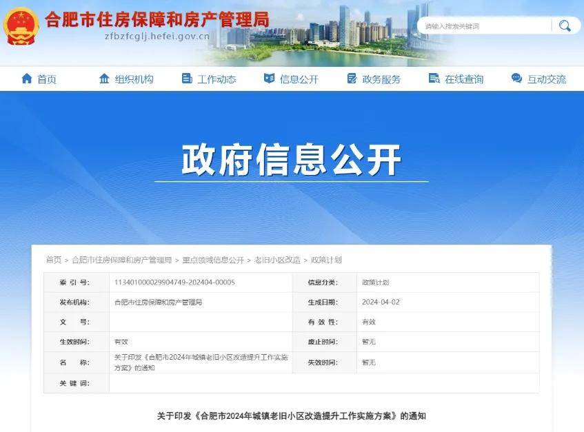 2024年合肥将改造老旧小区156个！小区明细公布，快看有没有你家~