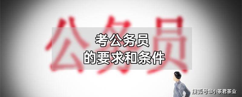 留学生考公务员的要求和条件