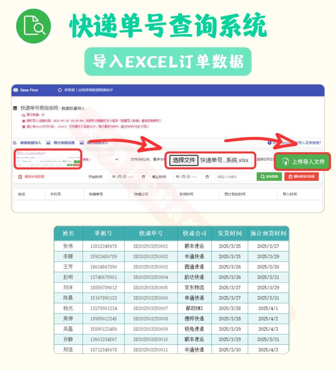 用手机号查询所有快递信息