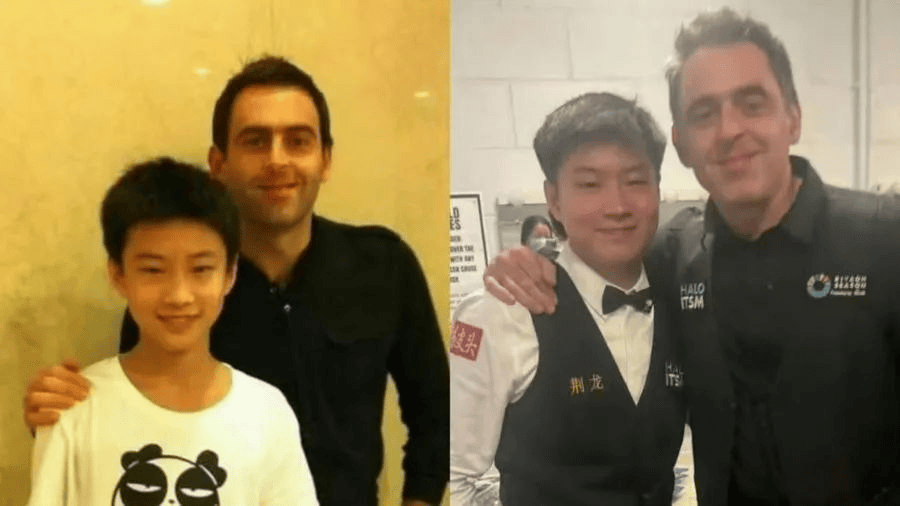 原创             两大偶像发声！赵心童感谢丁俊晖，当年的坚持，奥沙利文晒出合影