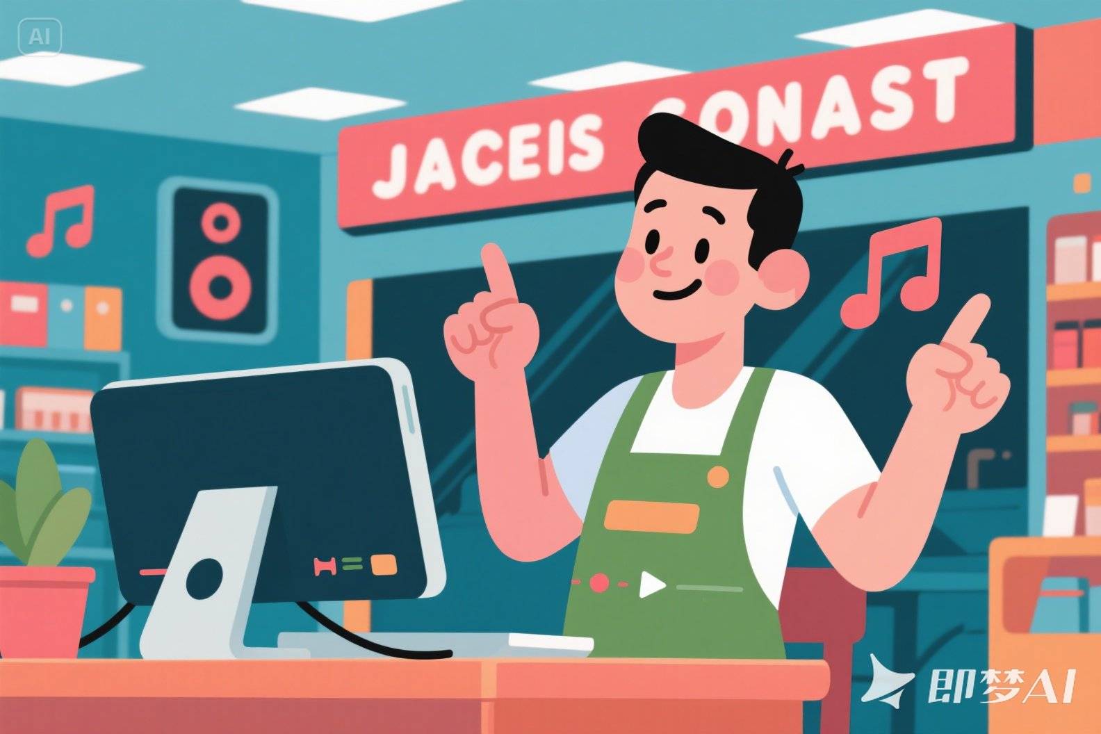 店员偷偷在电脑上放歌？门店音乐杂乱，店音一招解决！