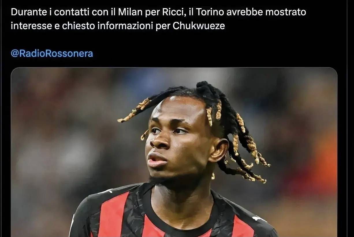 意甲米兰体育- 米兰体育官方网站 世界杯官方指定投注平台媒体透露：都灵俱乐部对边锋丘库埃泽表达了兴趣并询问了租借的可能性