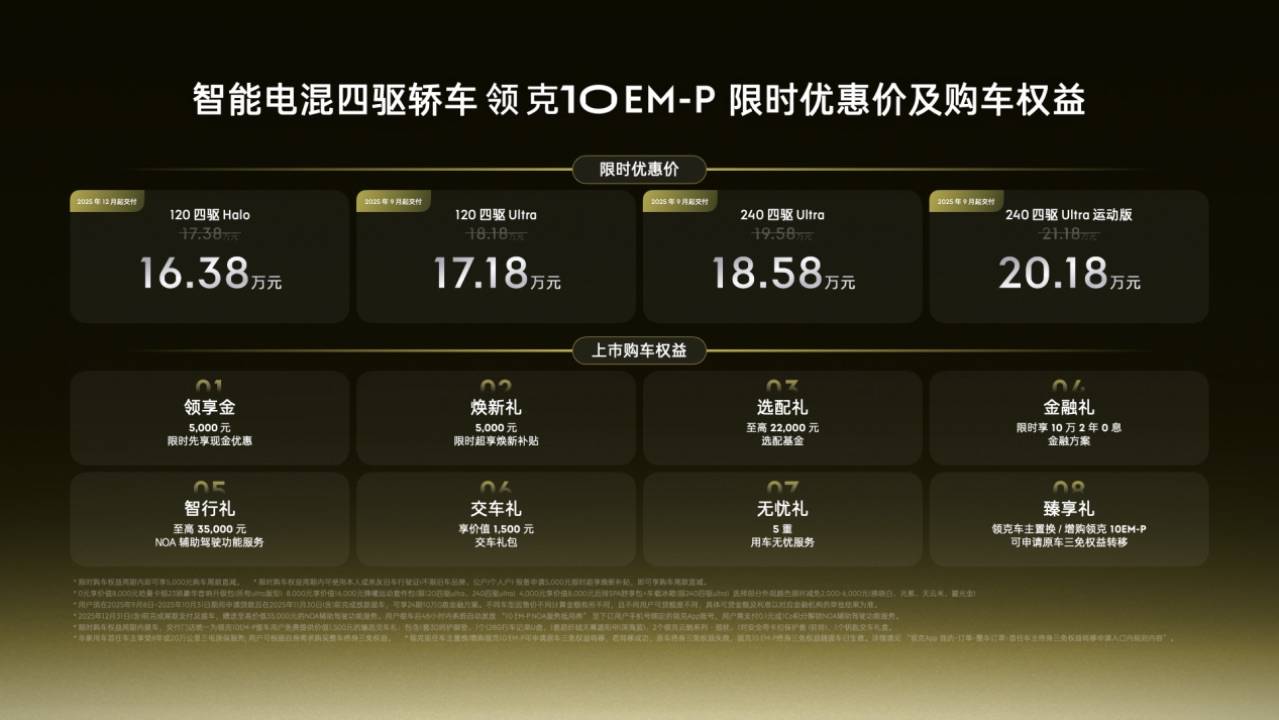 华体会- 华体会体育官网- 体育APP下载破局者来袭！领克10 EM-P上市1638万起享智混四驱顶配体验！