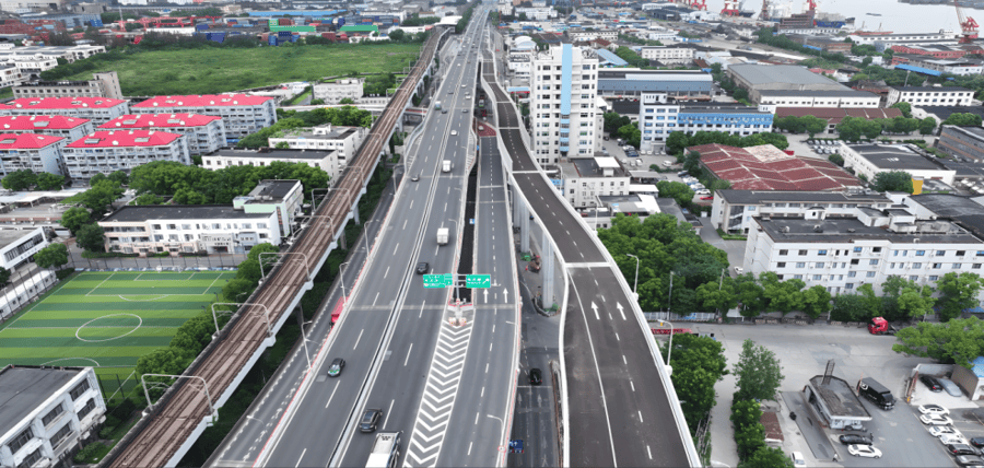 官宣！上海新增一条高架，明天10时通车！限速80公里/小时，通车范围示意图来了→