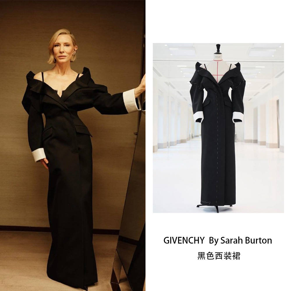 高圆圆低胸修身裙好有冲击力，刘诗诗满裙花瓣自带油画氛围！