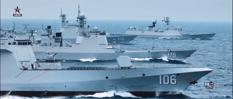 中国海军！南下！中国075“海南”舰率大舰队路过菲律宾海