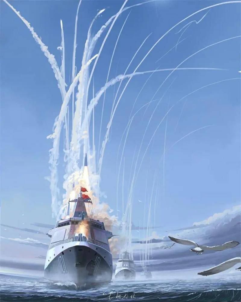 中国海军实力又被低估？美媒：1艘055和2艘武库舰，可击败8艘美舰