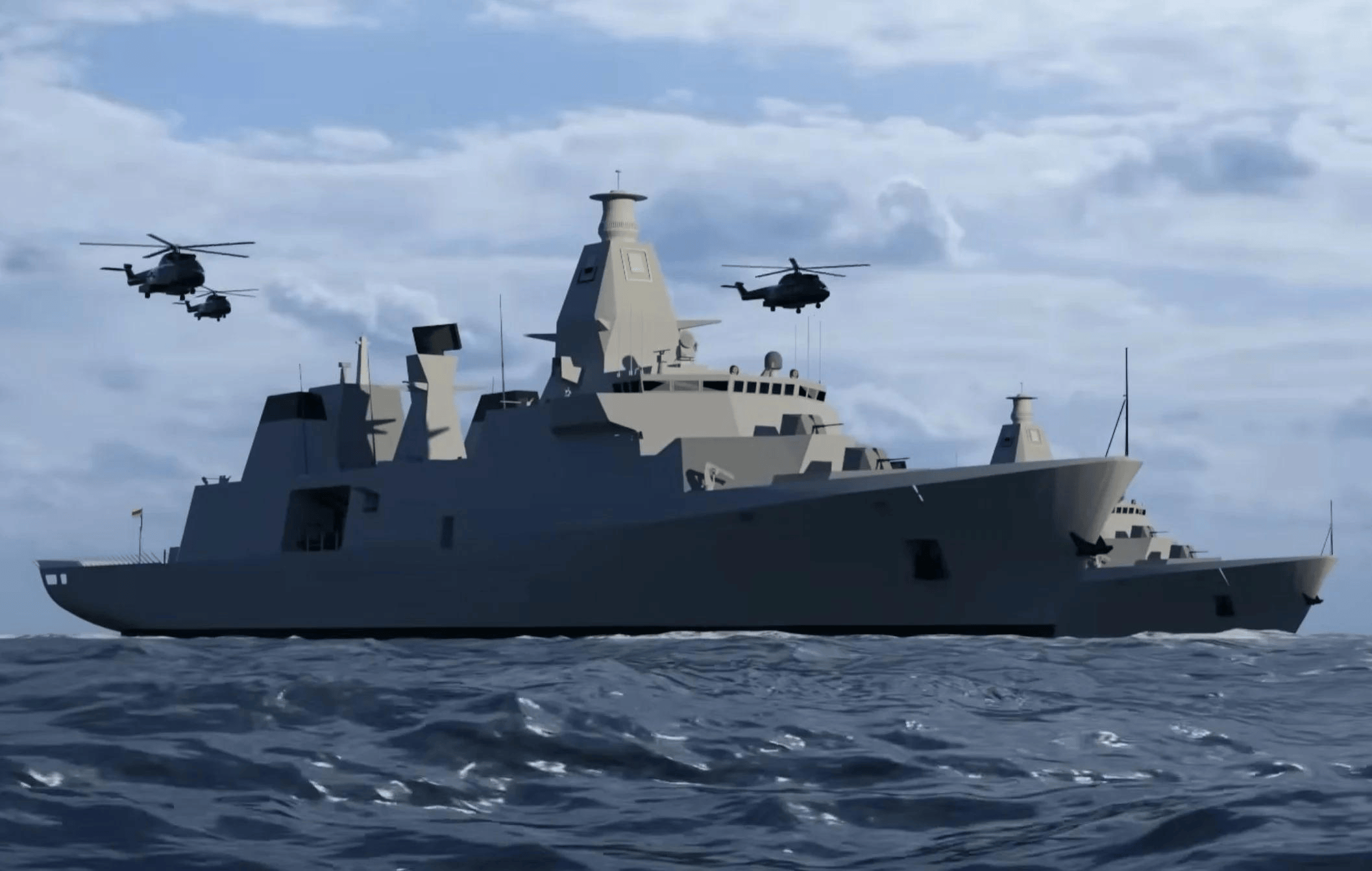 印尼再获 2 艘红白级护卫舰，排水量6600吨，垂发数是054B的两倍！