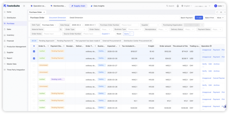 官宣！新品发布！RestoSuite睿食拓新一代「供应链国际版」全球上线(图4)
