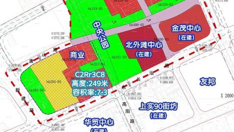 249米！北外滩核心区规划一栋超高地标，紧邻北外滩中心！