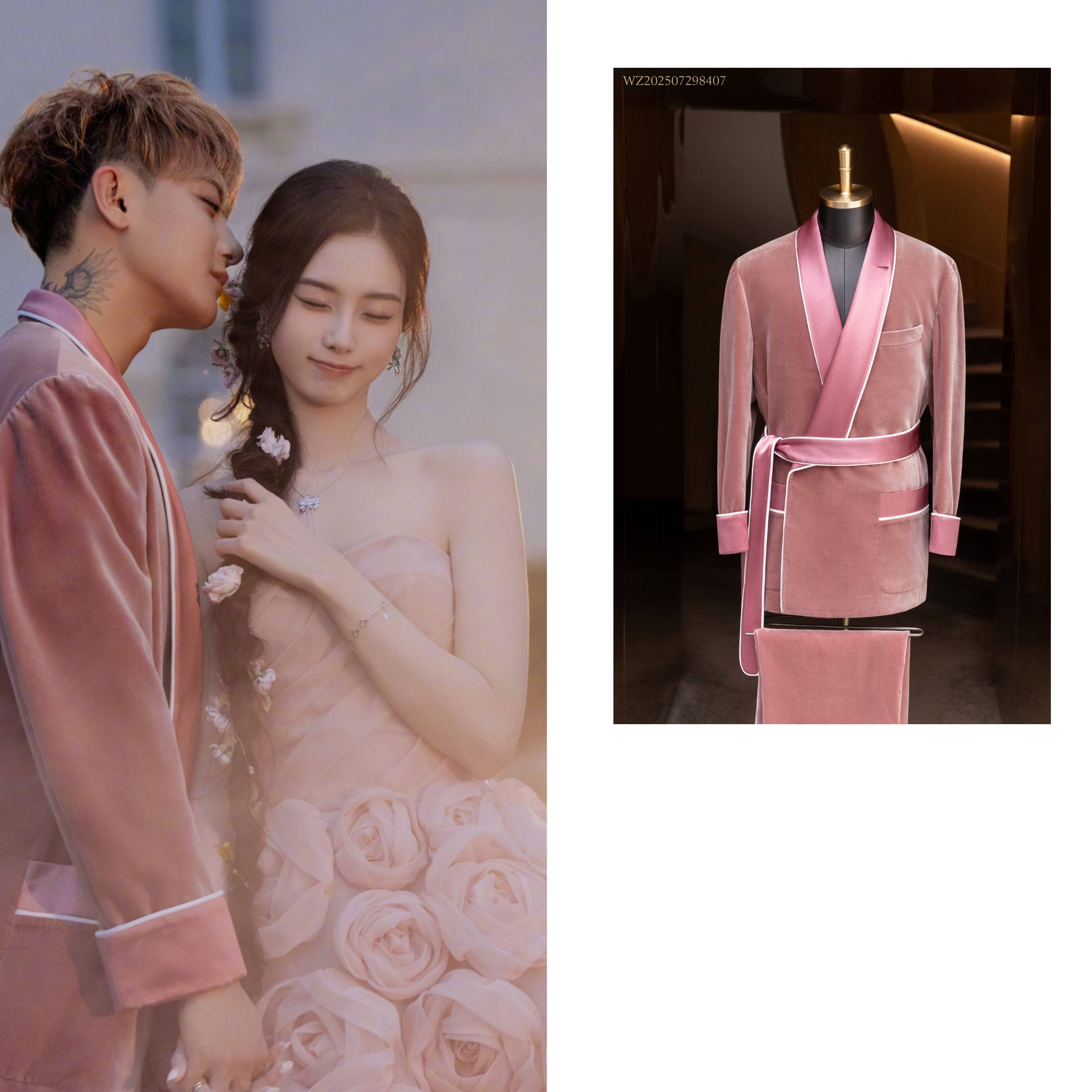 黄子韬徐艺洋婚纱照曝光，男方三套礼服均来自MR.DANDY特别定制