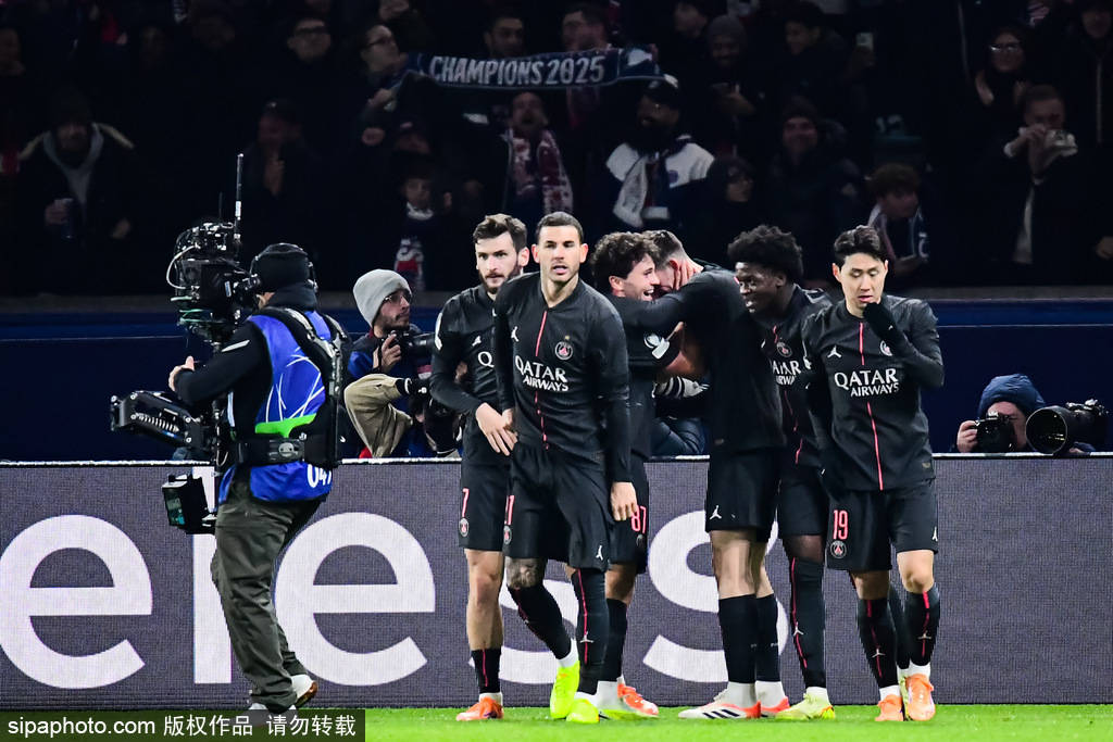 进球大战！欧冠-穆阿尼2射1传维蒂尼亚带帽 巴黎5-3热刺