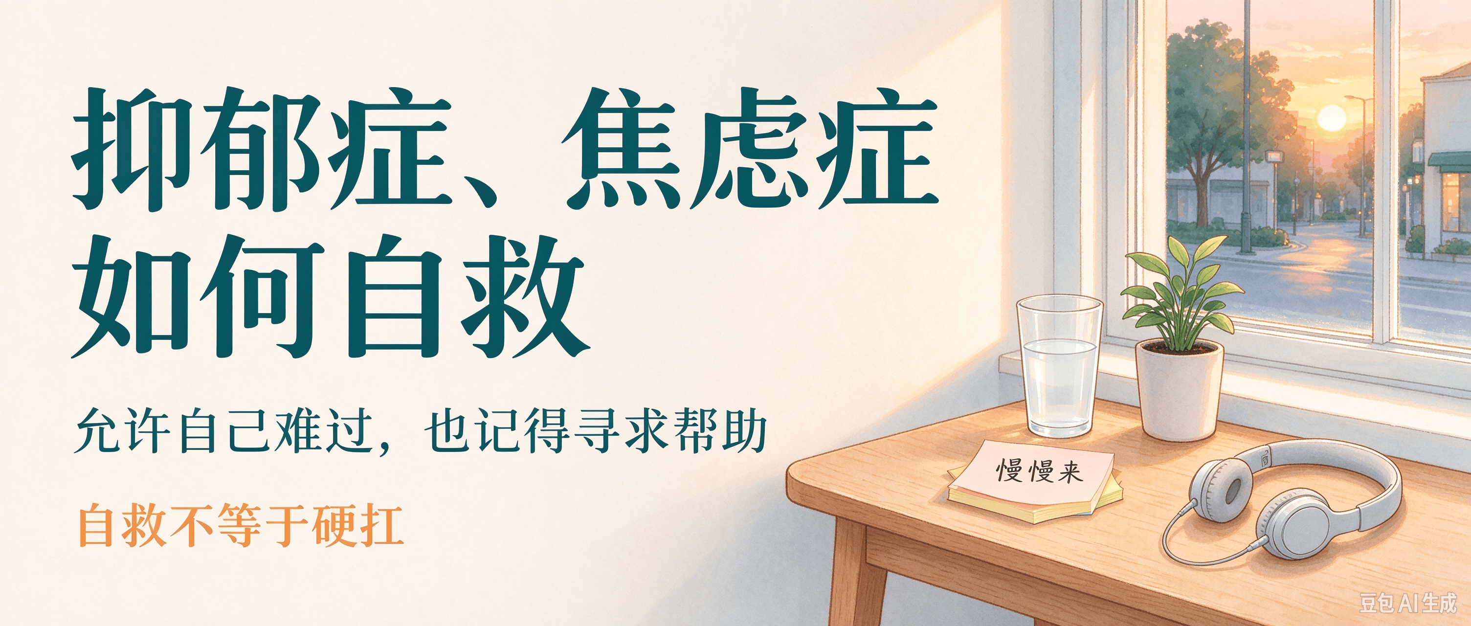 抑郁症、焦虑症如何自救