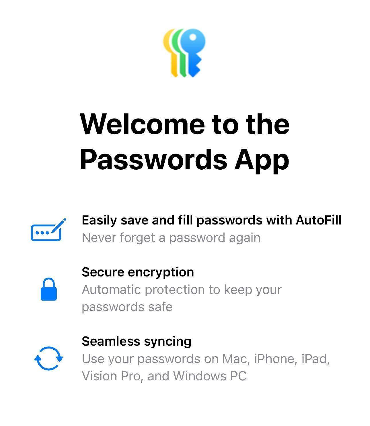 苹果推出 Passwords 独立密码管理应用：将登陆 Win10/Win11平台