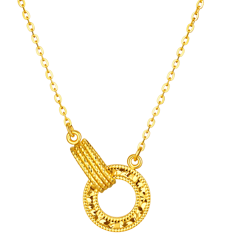 璀璨时刻尽在环环相扣——六福珠宝黄金项链带你走进时尚新风潮(图1)