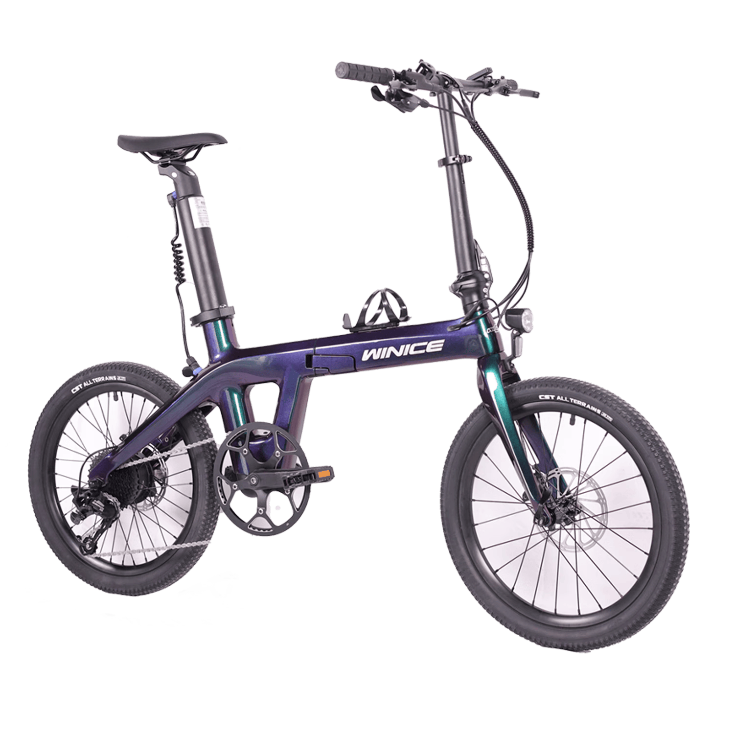 WINICE驭风电助力折叠自行车：城市通勤的最佳选择(图1)