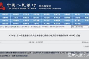 3月中国LPR不变 专家称仍有降息空间