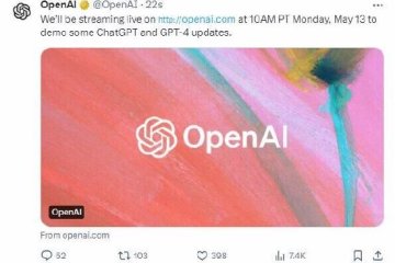 OpenAI宣布下周一直播演示ChatGPT和GPT-4更新 但不会有搜索引擎