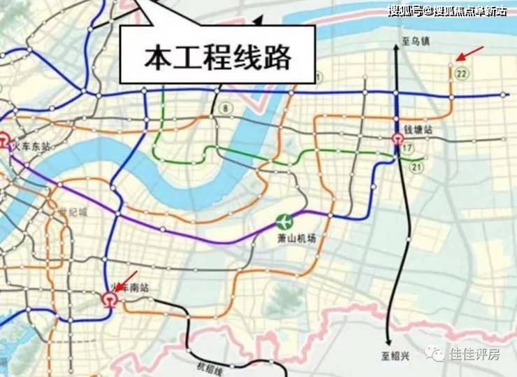 這條線路主要溝通的是大江東和蕭山的東部腹地.