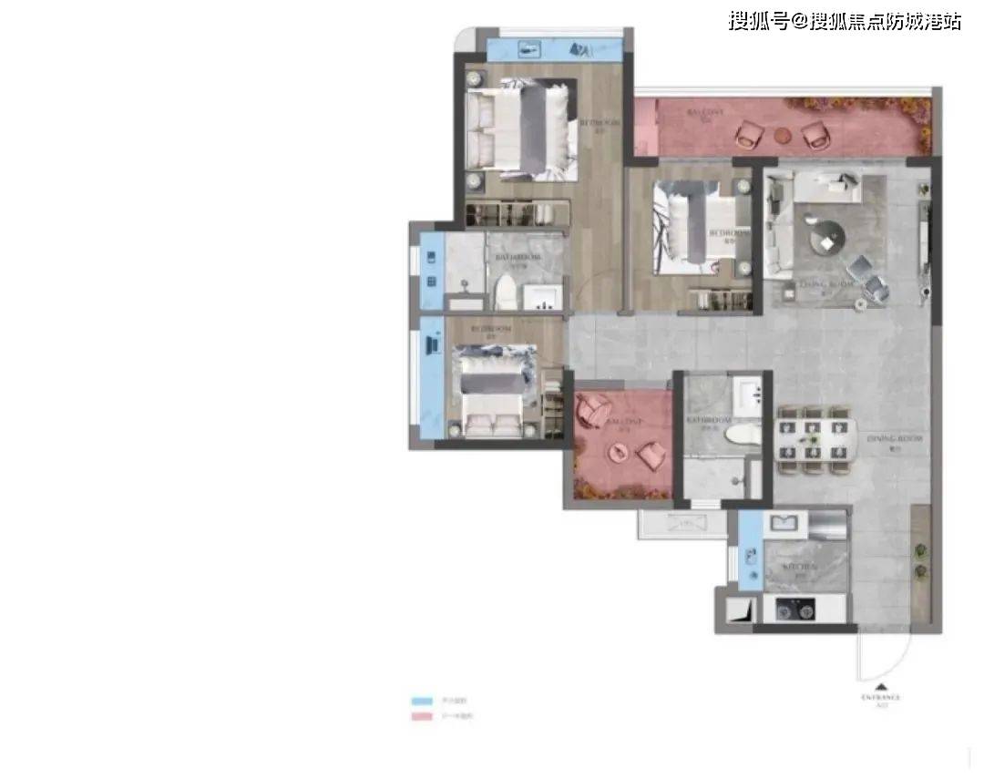 戶型143平方四房兩廳兩衛190平方四房兩廳三衛220平方四房兩廳三衛