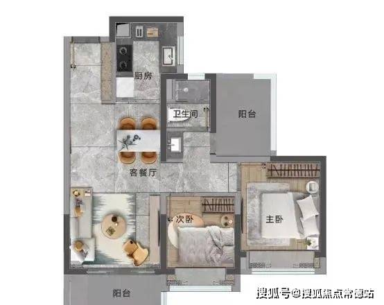 建面約89㎡通過裝飾品,燈光,紋理等元素以及對光影的創意運用,對空間