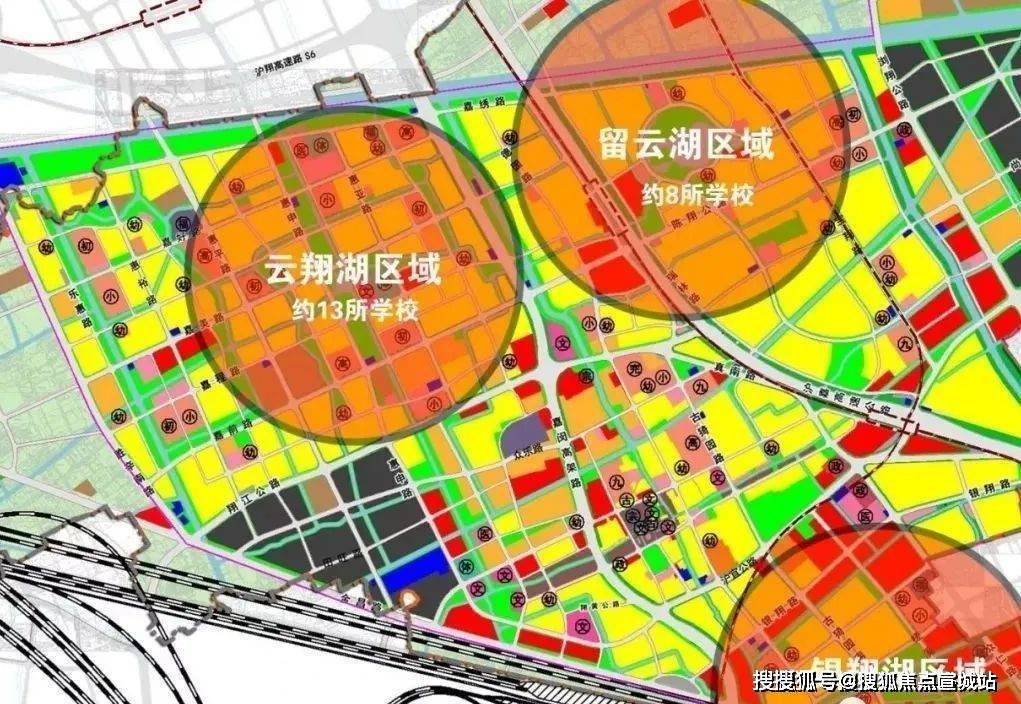 轉移至雲翔板塊,未來區域內規劃了大片的住宅用地和大量的教育用地