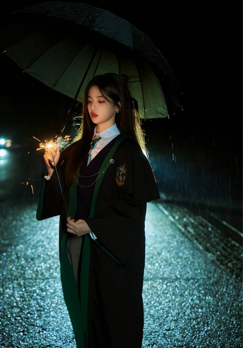 杨超越"学院"制服出镜, 魔法少女范,元气十足!_短裙_网友_青草地