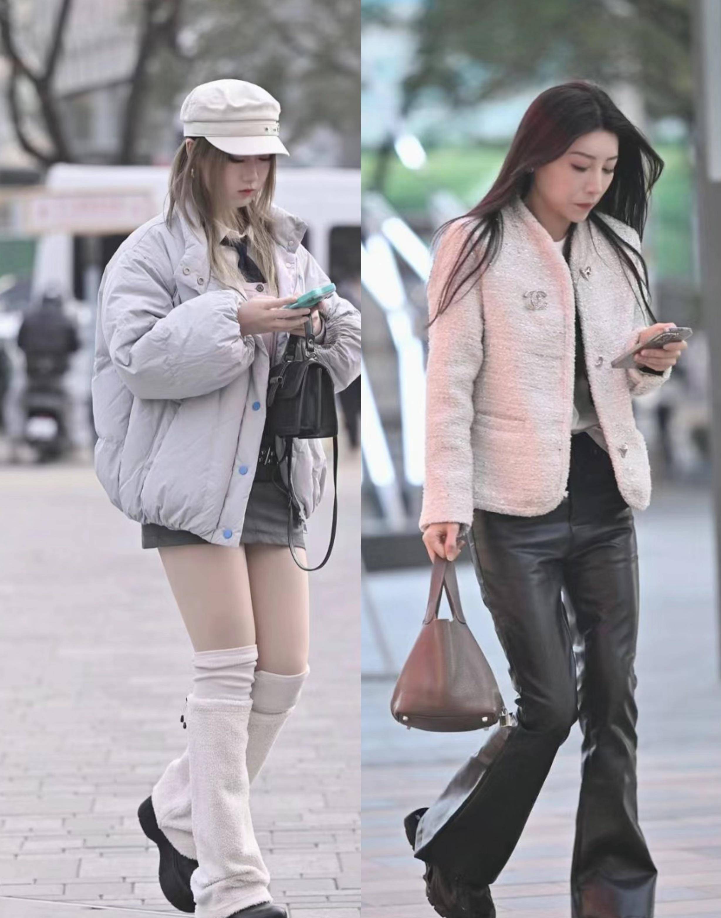 北京街拍才最"实穿",好看又保暖的穿搭模板,普通女人也能照搬_时尚