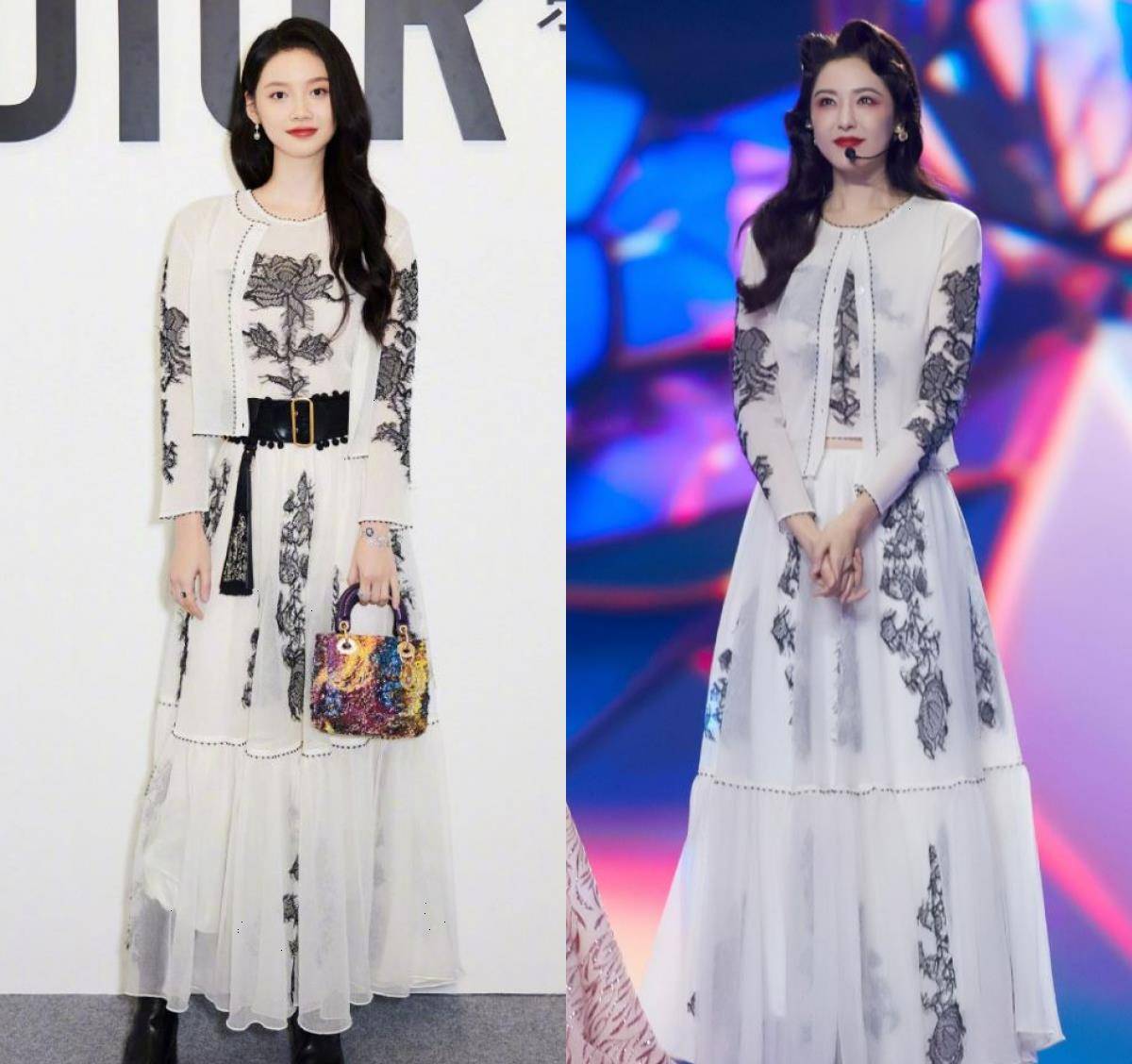 谭松韵紫裙美爆,热巴毛衣保暖,姐姐绿裙显美,王俊凯西装笔挺_系列