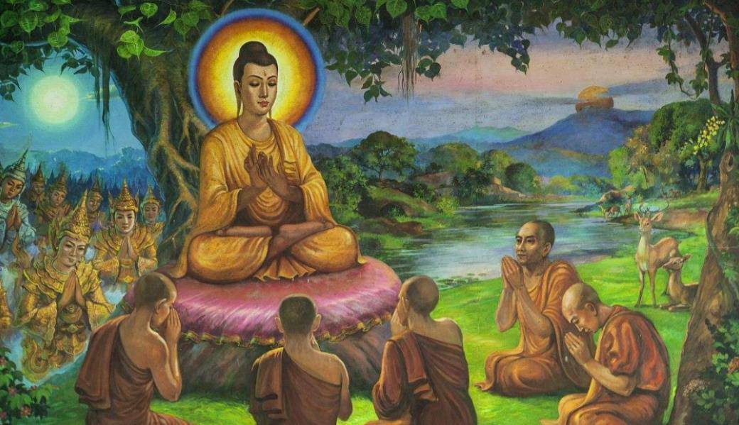 6年后的一个夜晚,悉达多独自坐在一棵菩提树下打坐.