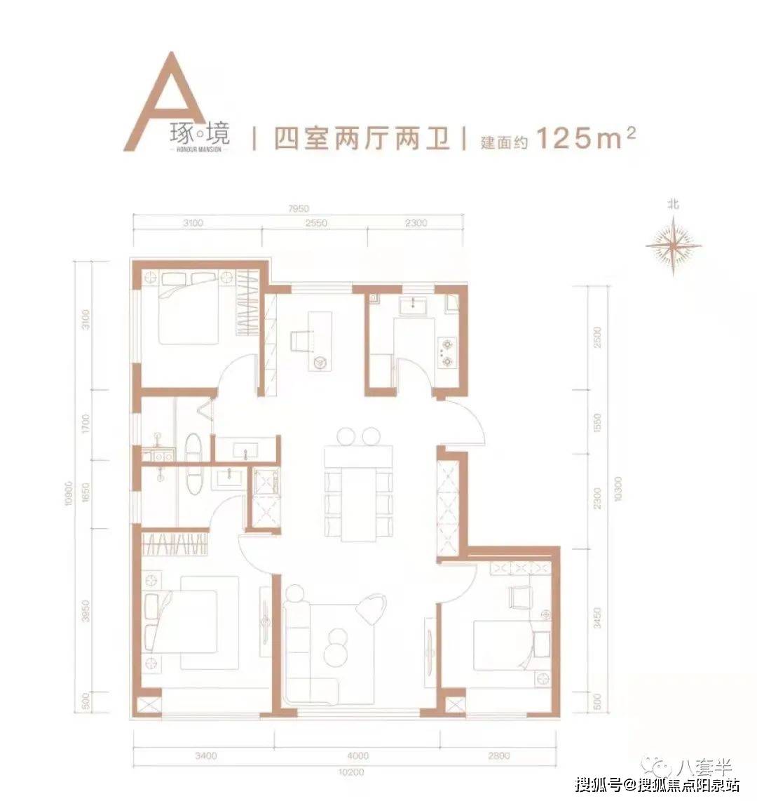 户型 户型图 平面图 1080_1142