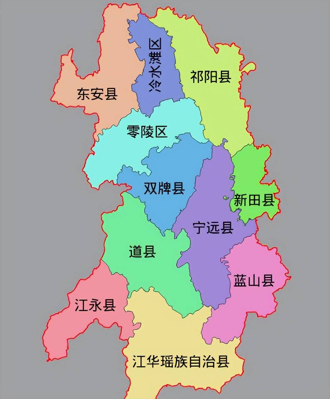 湖南永州地区地图全图图片