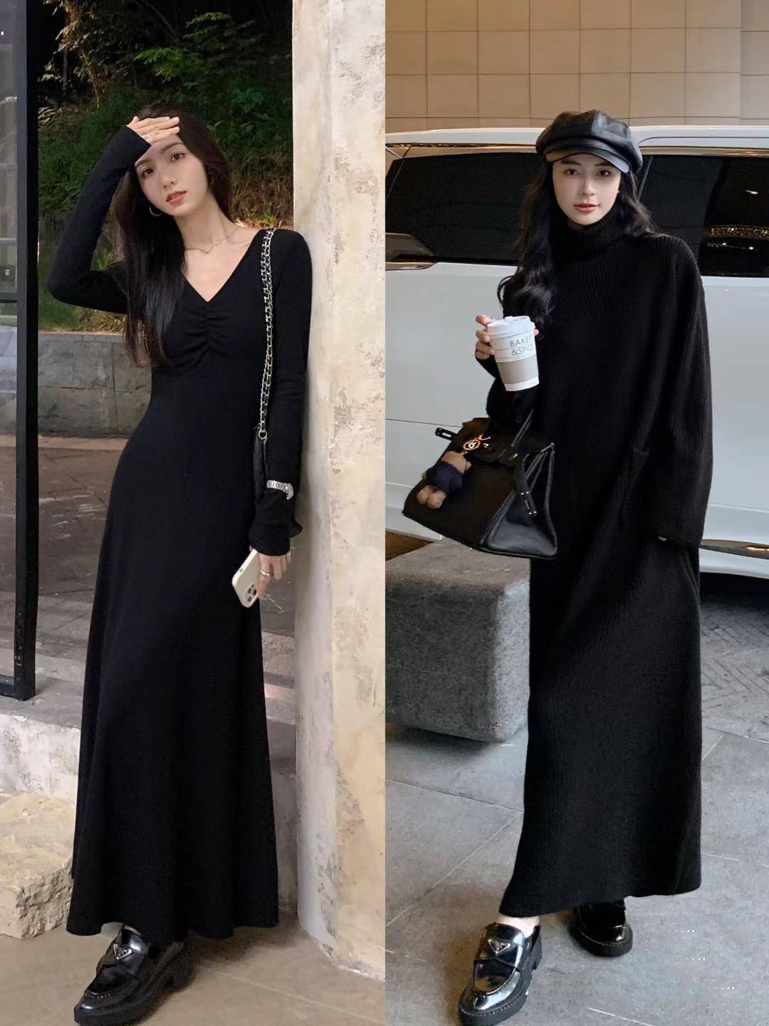 照着穿就是气场女王,博主示范给你答案_黑色_时尚_全黑