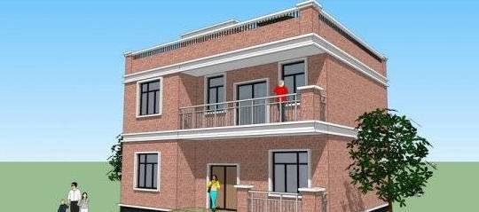 自建二层简约户型,网友说房子建的一般,风景让人羡慕_别墅_篮球场