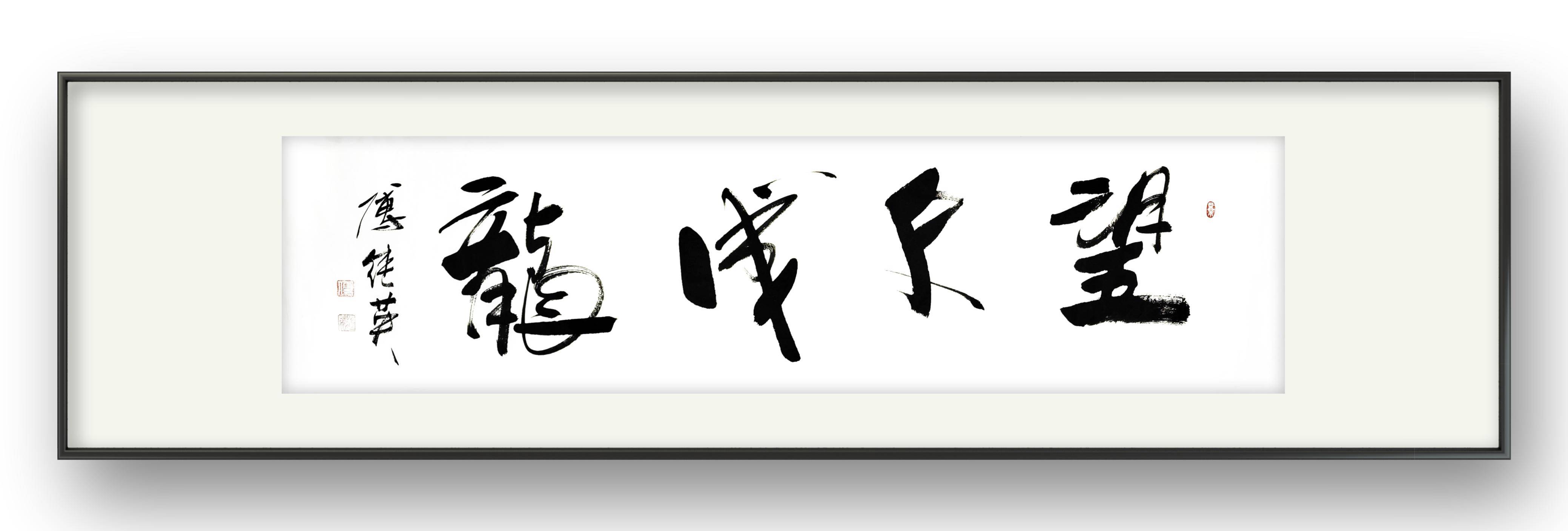 傅继英书法《望子成龙》期望孩子成为优秀的人才,创造自己的辉煌_社会