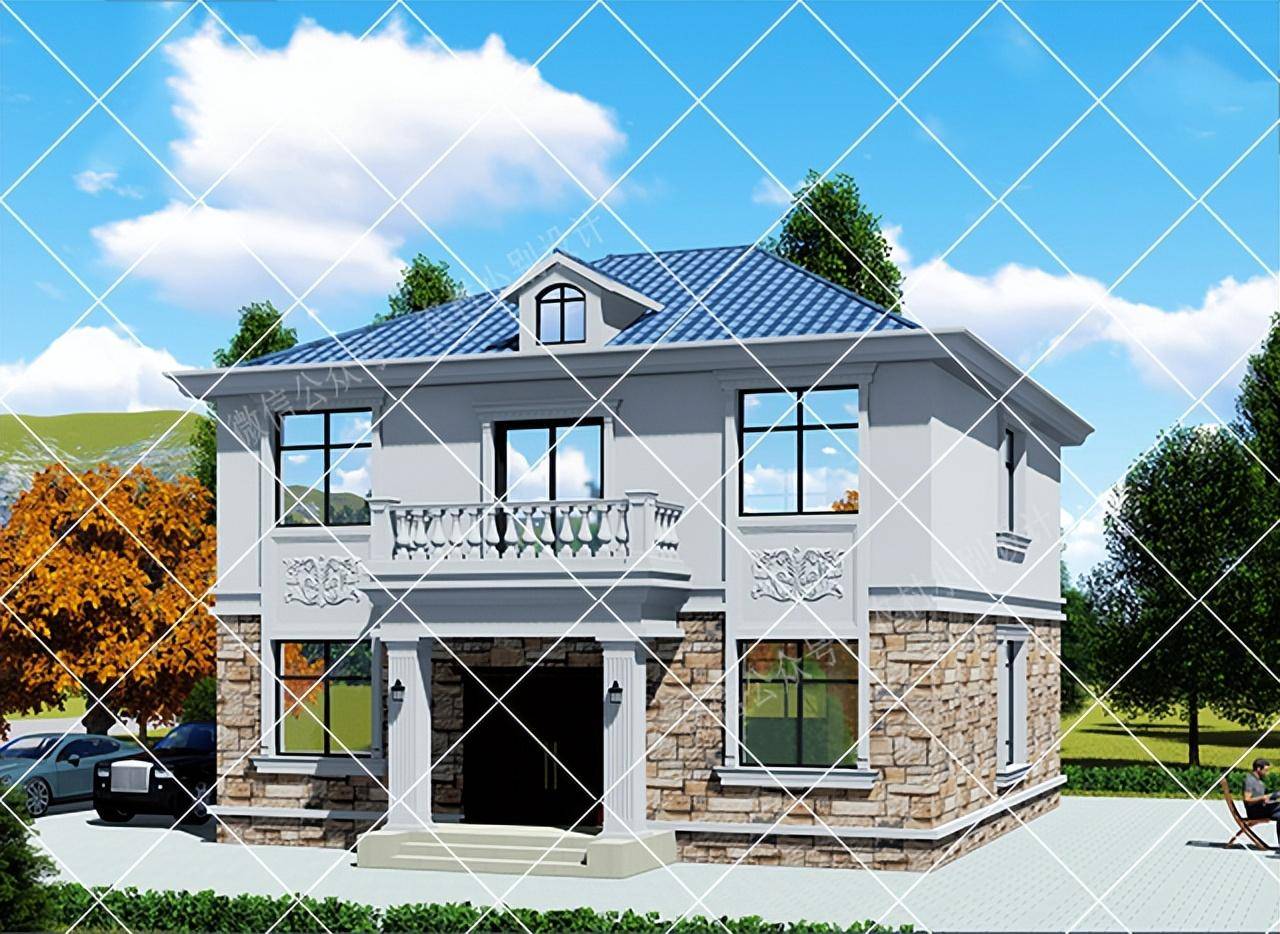 精选30套10x10米二层农村自建房小别墅,布局完美简约而不简单_设计