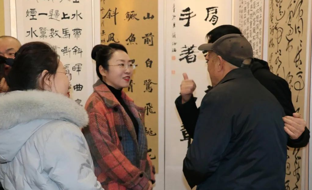 原平市举办"墨韵迎春 文明原平"2024年新春书画展_文化_艺术_建设
