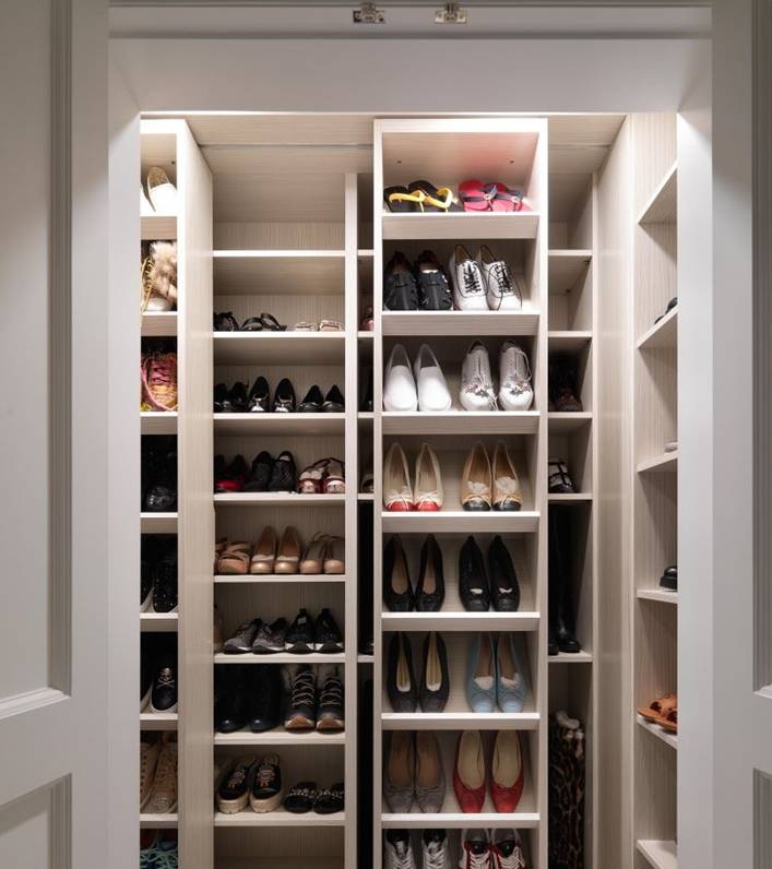 钻石般的格局,闪耀的更衣室和梦幻的鞋柜