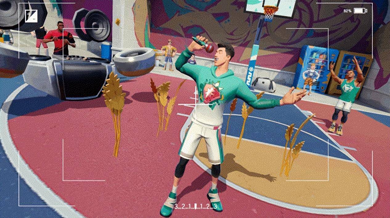 《全明星街球派对》郭艾伦亮相,你以为的草莓男孩其实是球场旋风_突破