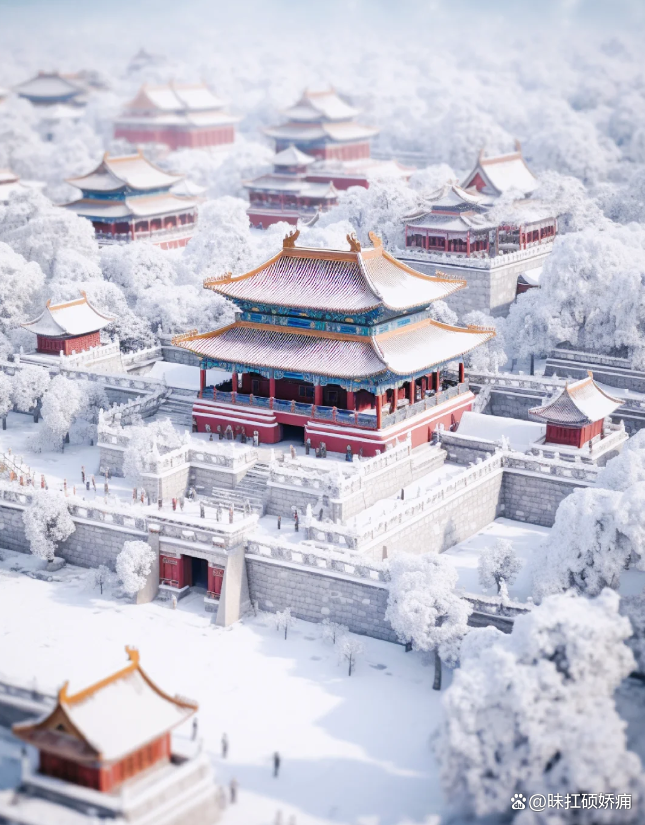 北京故宫雪景高清照片图片