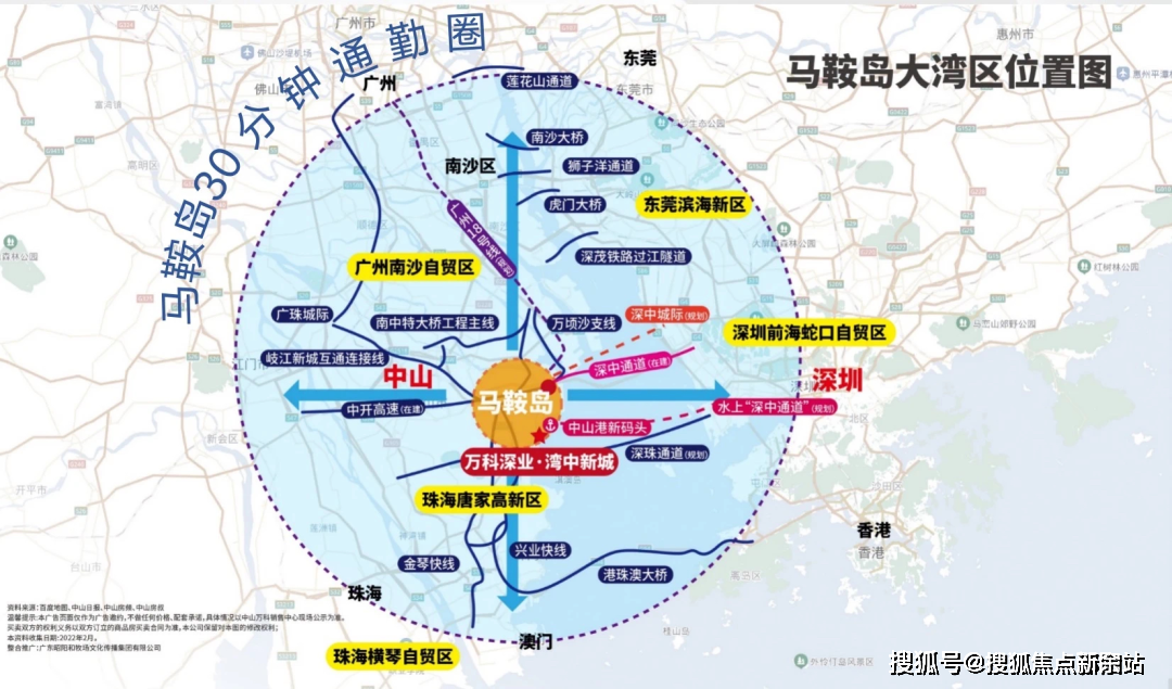 規劃深中城際,即深圳地鐵33號線直連深圳寶安機場;規劃中山城市軌道2