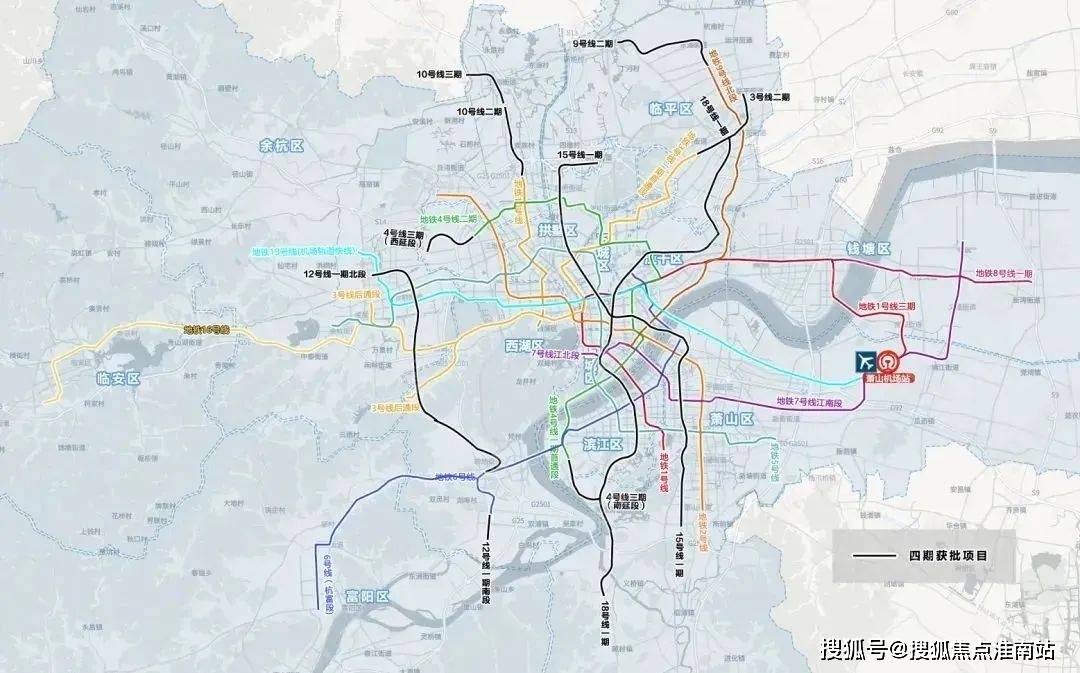 杭州地鐵四期規劃獲批線路示意圖來源:杭州市規劃和自然資源局療澆