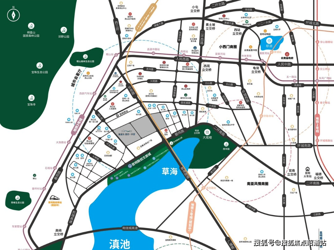 根据云南交通运输厅发布的渝昆高铁工程规划方案,拟建的昆明西客运站