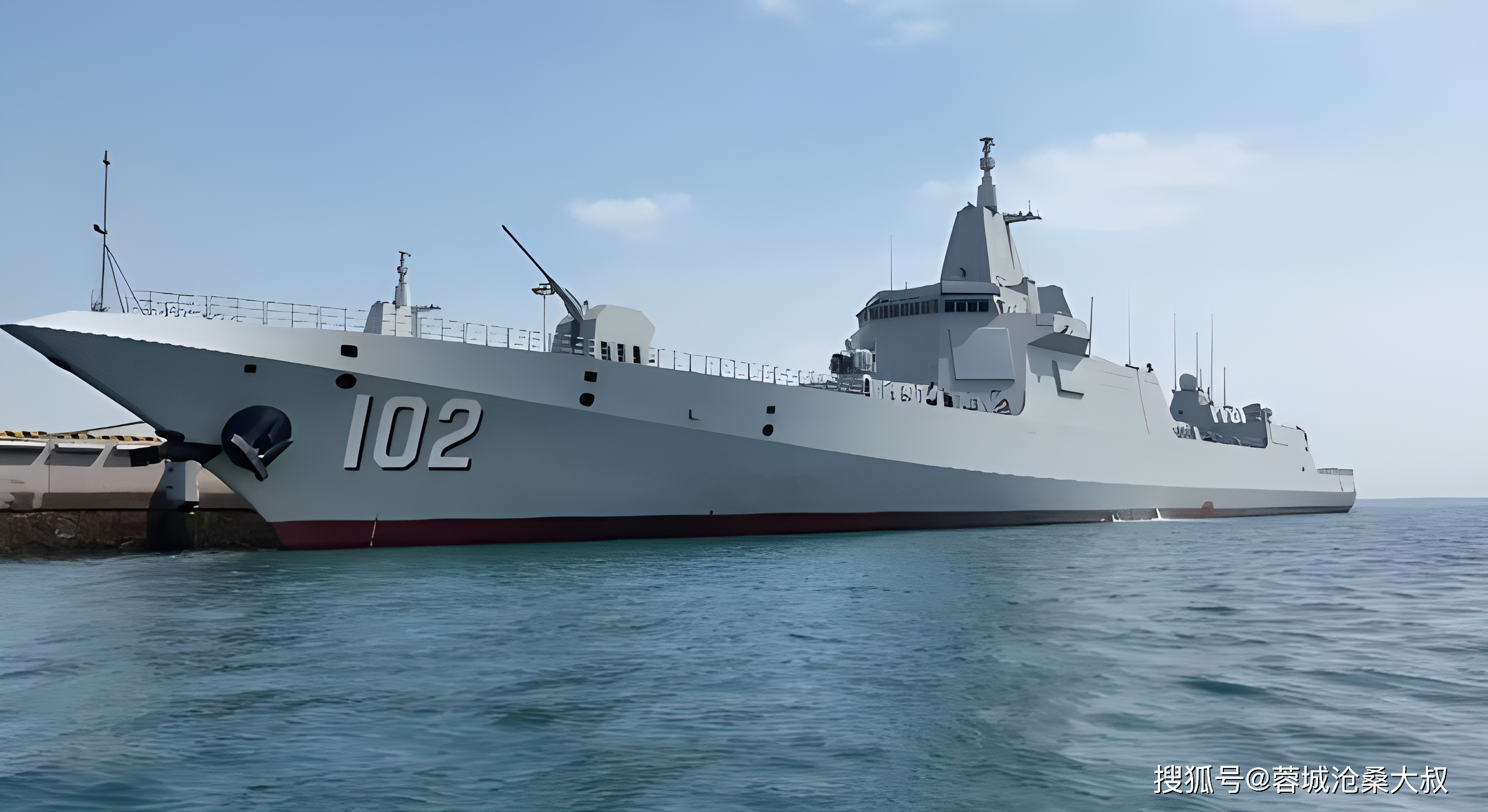055第二批首舰真身亮相即将正式下水!
