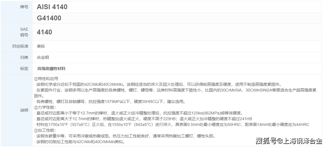 aisi4140是一種廣泛應用於工業領域的合金結構鋼.