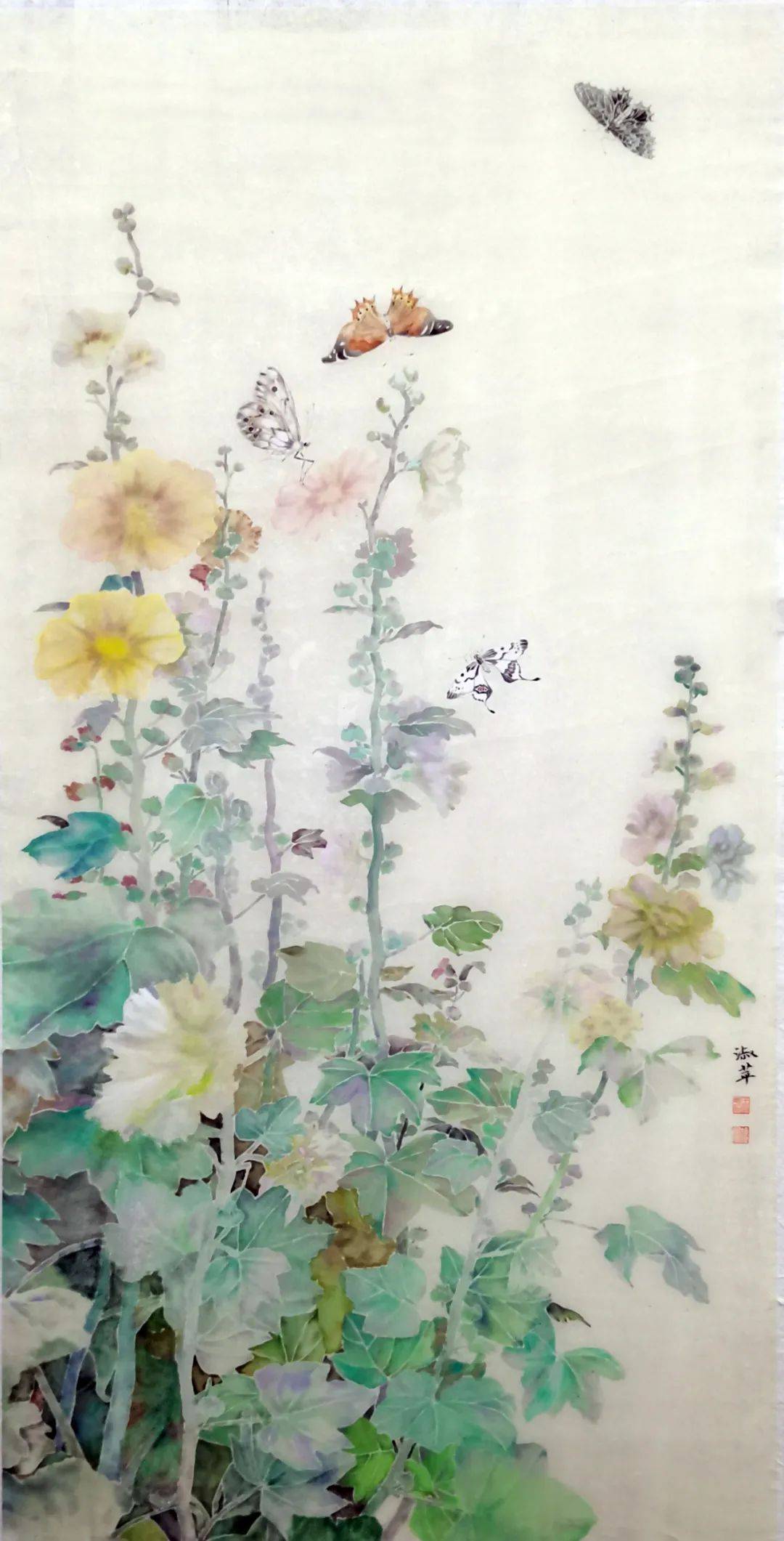 名稱:《向陽花開》規格:180x97cm名稱:《重生》規格:39x54cm名稱