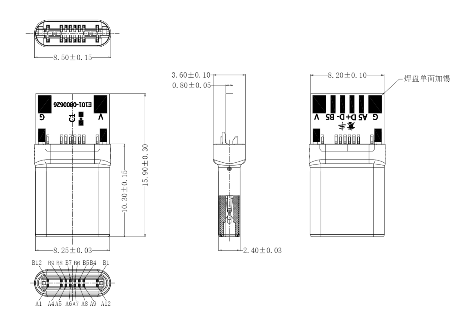 六家企业推出多款usb-c连接器,含意丰精密的12个系列产品