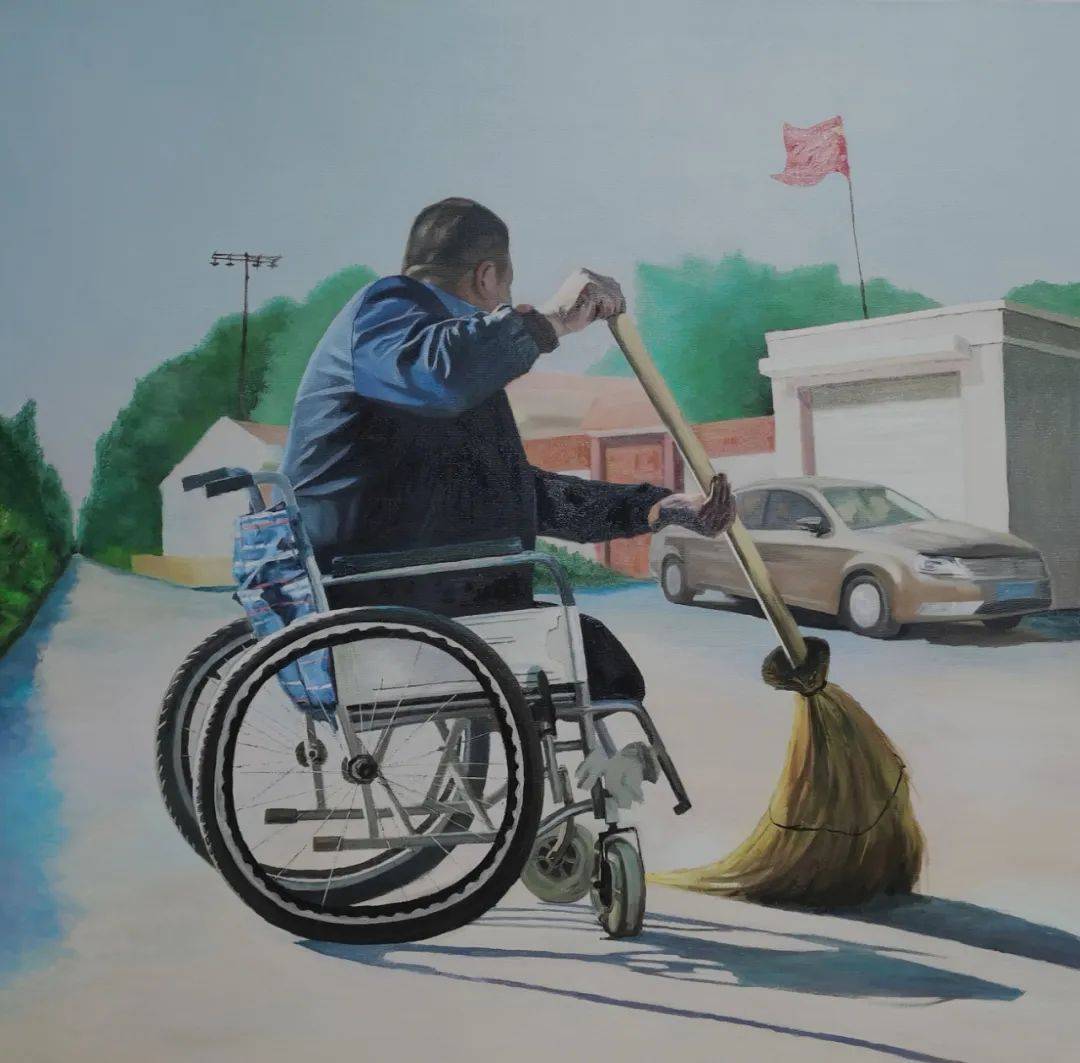 绘画寄情展风采——青年画家左文俊油画作品欣赏_中国_残疾人_卫视