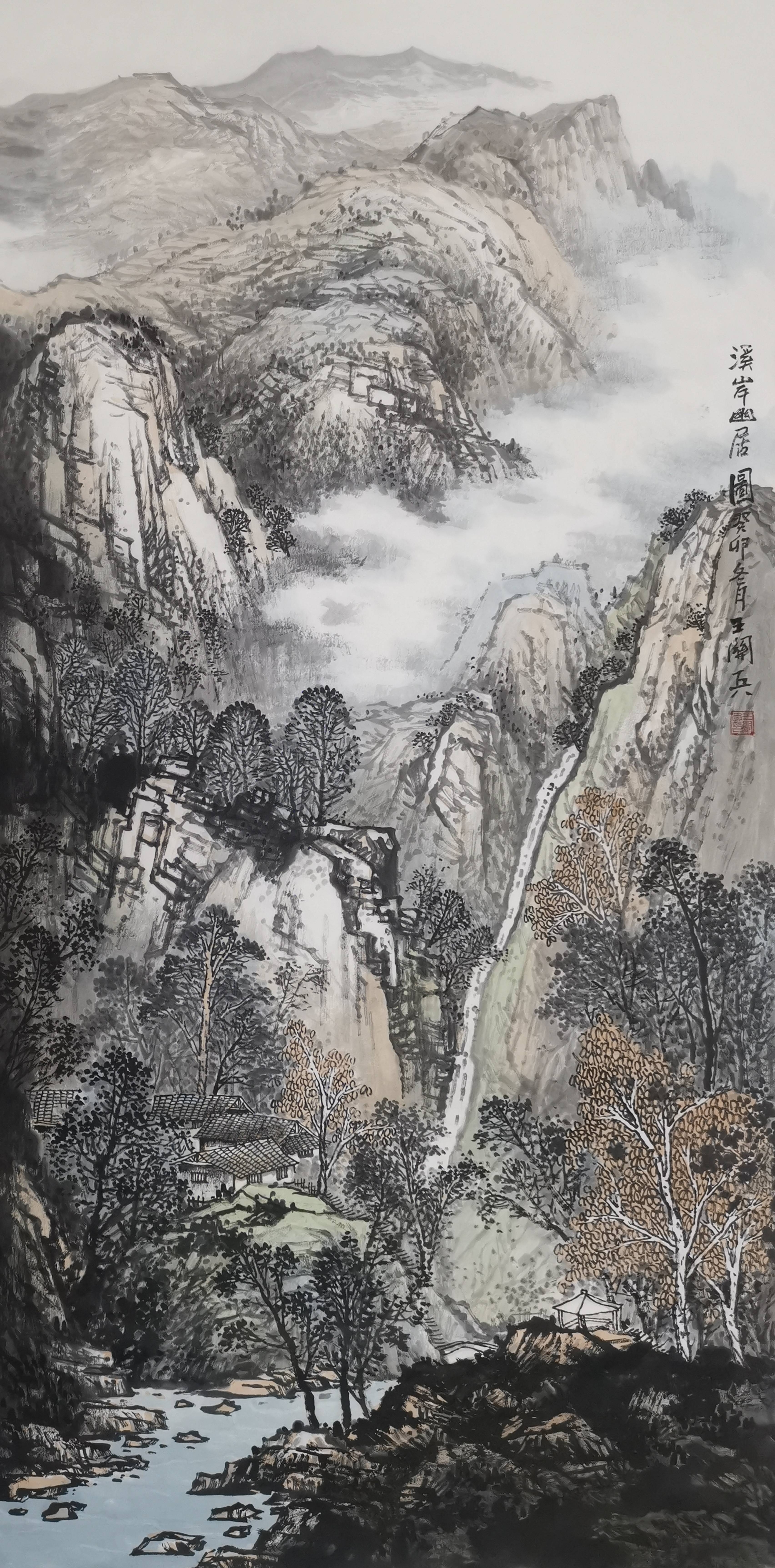 2024年新春佳节之际,中国山水画家王关兵先生向各位拜年了