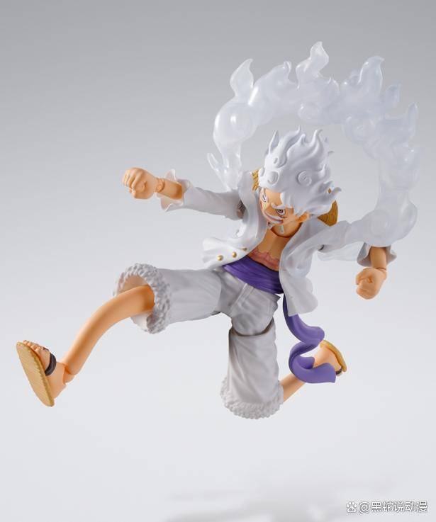 海贼王路飞五档尼卡觉醒shf可动手办公开 软胶包铁丝的特殊设计